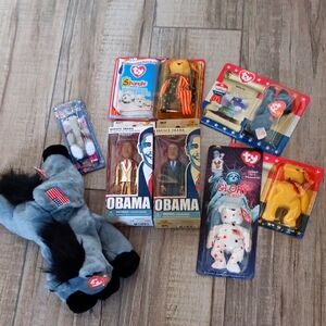 POLITICAL COLLECTIBLES..8 TOTAL BUNDLE